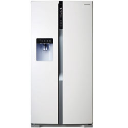 Panasonic NR-BS53VW3-B American Style Fridge Freezer, White